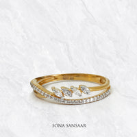 Thumbnail for Leaves CZ Ring | Sona Sansaar