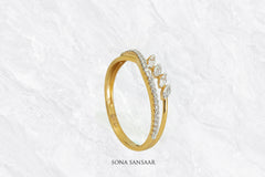 Leaves CZ Ring | Sona Sansaar