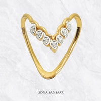 Thumbnail for Heartline CZ Ring | Sona Sansaar