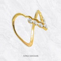 Thumbnail for Heartline CZ Ring | Sona Sansaar