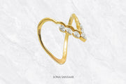 Heartline CZ Ring | Sona Sansaar