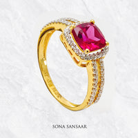 Thumbnail for Fuchsia Spark Ring | Sona Sansaar