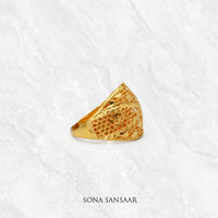 Thumbnail for Starlit Mesh Ring | Sona Sansaar