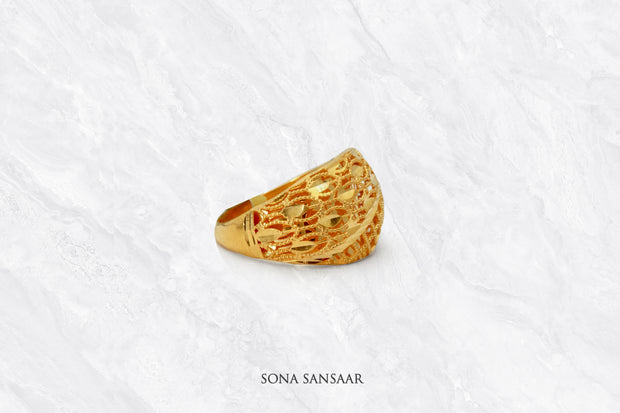 Sunbeam Mesh Ring | Sona Sansaar