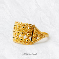 Thumbnail for Tavira Gold Filigree Ring | Sona Sansaar