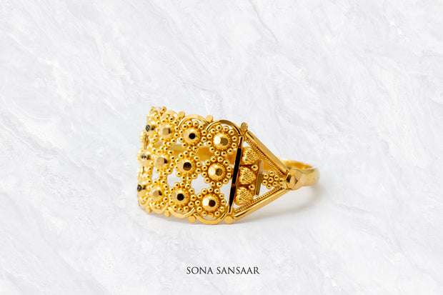 Tavira Gold Filigree Ring | Sona Sansaar