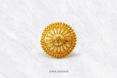 Arkaara Gold Filigree Ring | Sona Sansaar