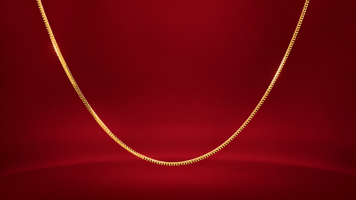 Gold Woven Foxtail Chain