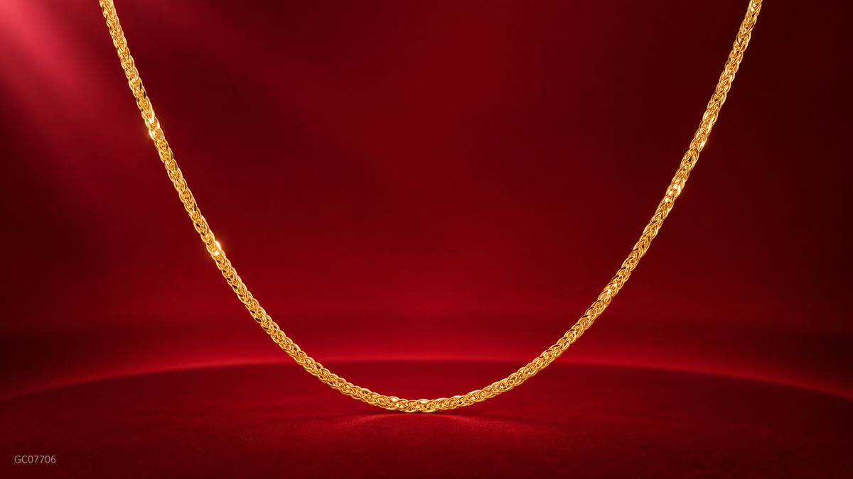 Gold Wheat Link Chain