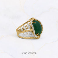 Thumbnail for Sylvan Crown Gold Ring | Sona Sansaar