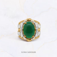 Thumbnail for Sylvan Crown Gold Ring | Sona Sansaar
