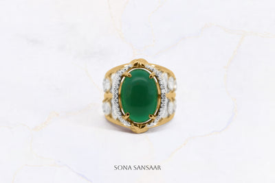 Sylvan Crown Gold Ring | Sona Sansaar