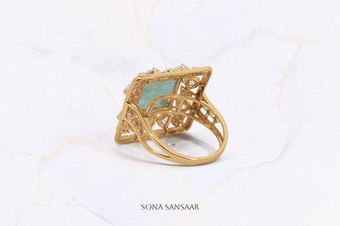 Garden Square Ring | Sona Sansaar