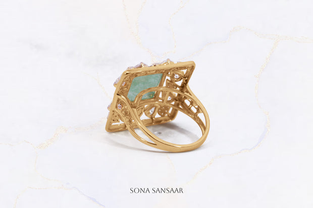 Garden Square Ring | Sona Sansaar