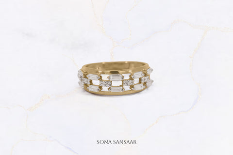 Crystal Tile Ring | Sona Sansaar