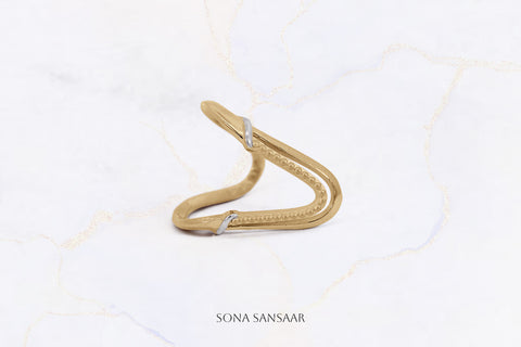 Cupid's Harp Two-Tone Ring | Sona Sansaar