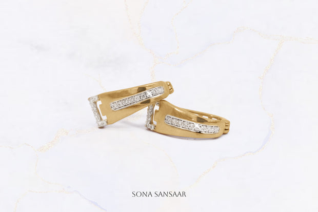 Throne Gold Bali Earrings | Sona Sansaar