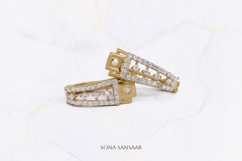Starlight Gold Bali Earrings | Sona Sansaar