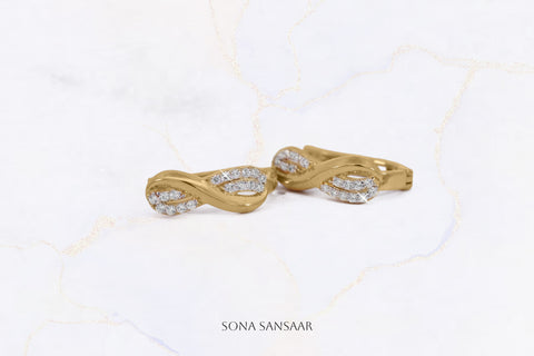 Infinity Gold Bali Earrings | Sona Sansaar