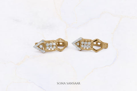 Pathfinder Gold Bali Earrings | Sona Sansaar
