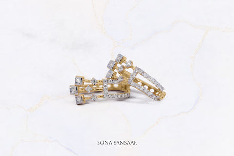 Constellation Gold Bali Earrings | Sona Sansaar