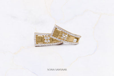 Window Gold Bali Earrings | Sona Sansaar