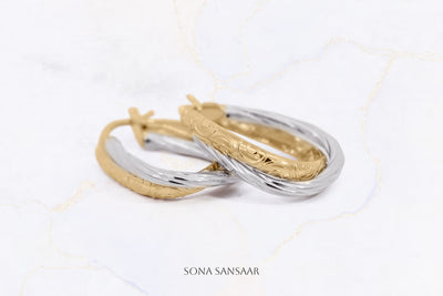 Astral Two-Tone Bali Earrings | Sona Sansaar