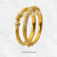 Thumbnail for Serenity Meenakari Bangle Pair | Sona Sansaar