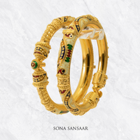 Thumbnail for Tradition Meenakari Bangle Pair | Sona Sansaar