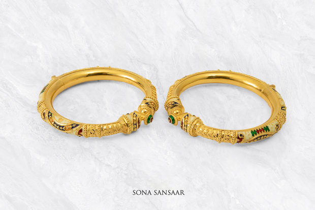 Tradition Meenakari Bangle Pair | Sona Sansaar