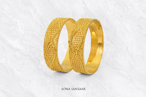 Auric Culcutti Bangle Pair | Sona Sansaar