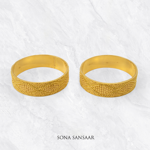 Auric Culcutti Bangle Pair | Sona Sansaar