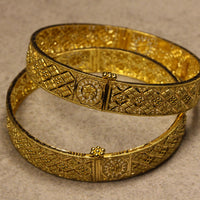 Thumbnail for Bengali Classic Gold Bangle Pair