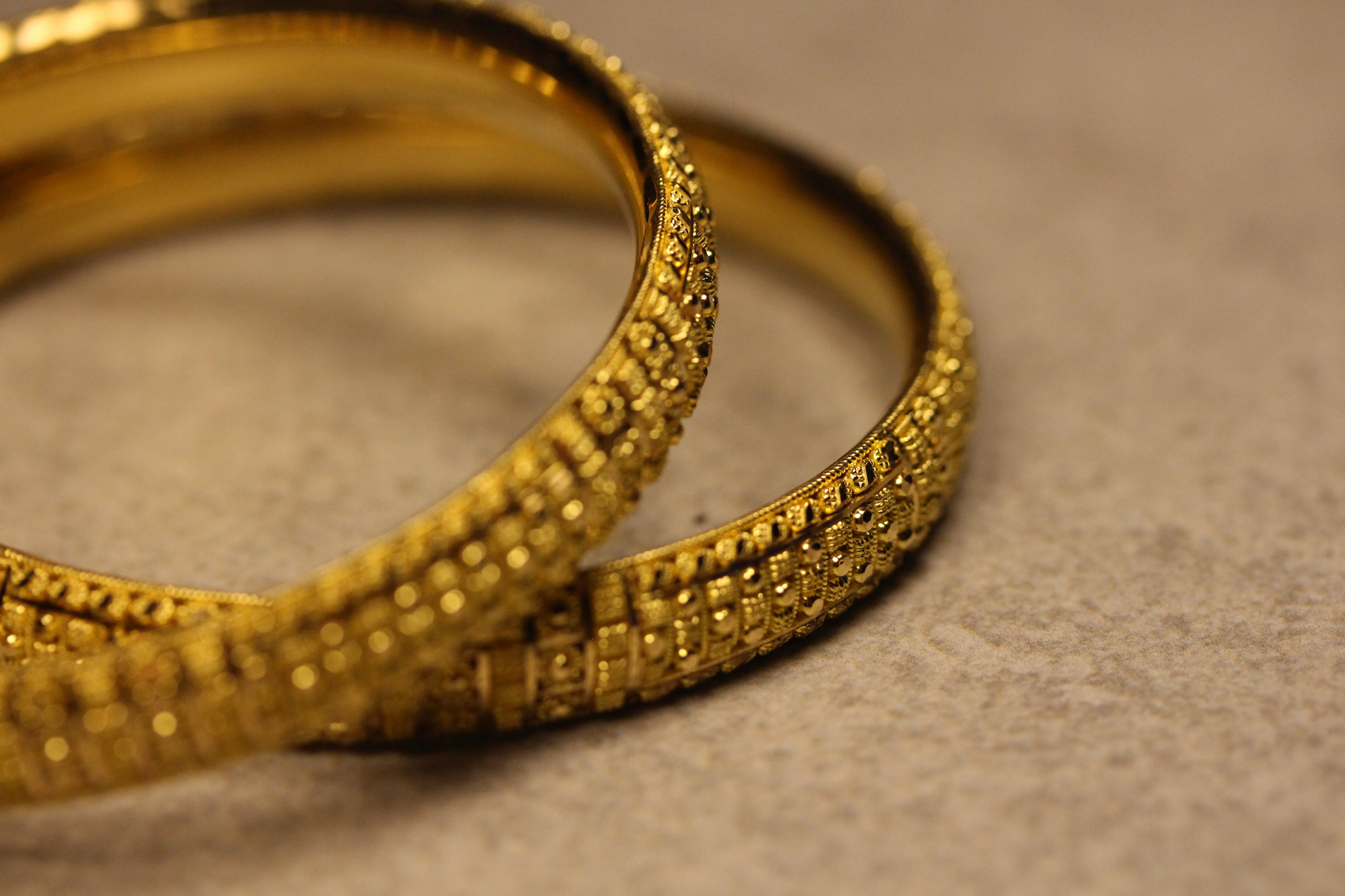 Classic Calcutta Gold Bangle Pair