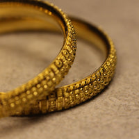 Thumbnail for Classic Calcutta Gold Bangle Pair