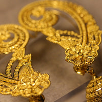 Thumbnail for Kaan Baali Jhumka Gold Earrings