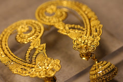Kaan Baali Jhumka Gold Earrings