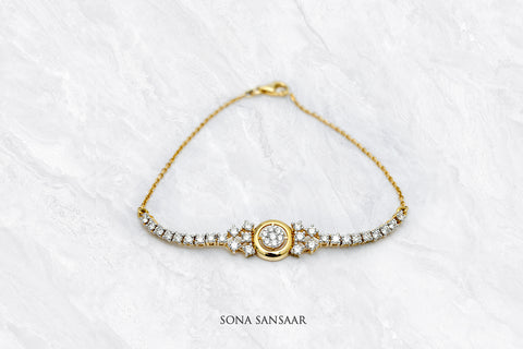 Ticking Treasure Diamond Bracelet | Sona Sansaar