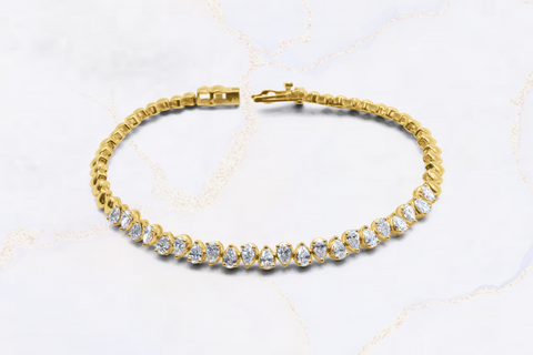 Dreams - 1.91 ct Lab-Grown Diamonds on 14kt Yellow Gold Bracelet
