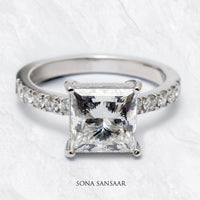Thumbnail for Luminora Lab Grown Diamond Ring | Sona Sansaar
