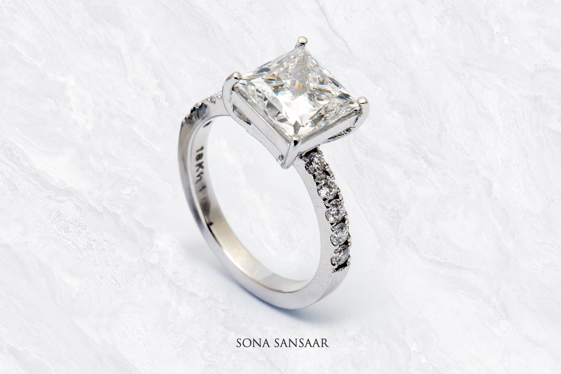 Luminora Lab Grown Diamond Ring | Sona Sansaar
