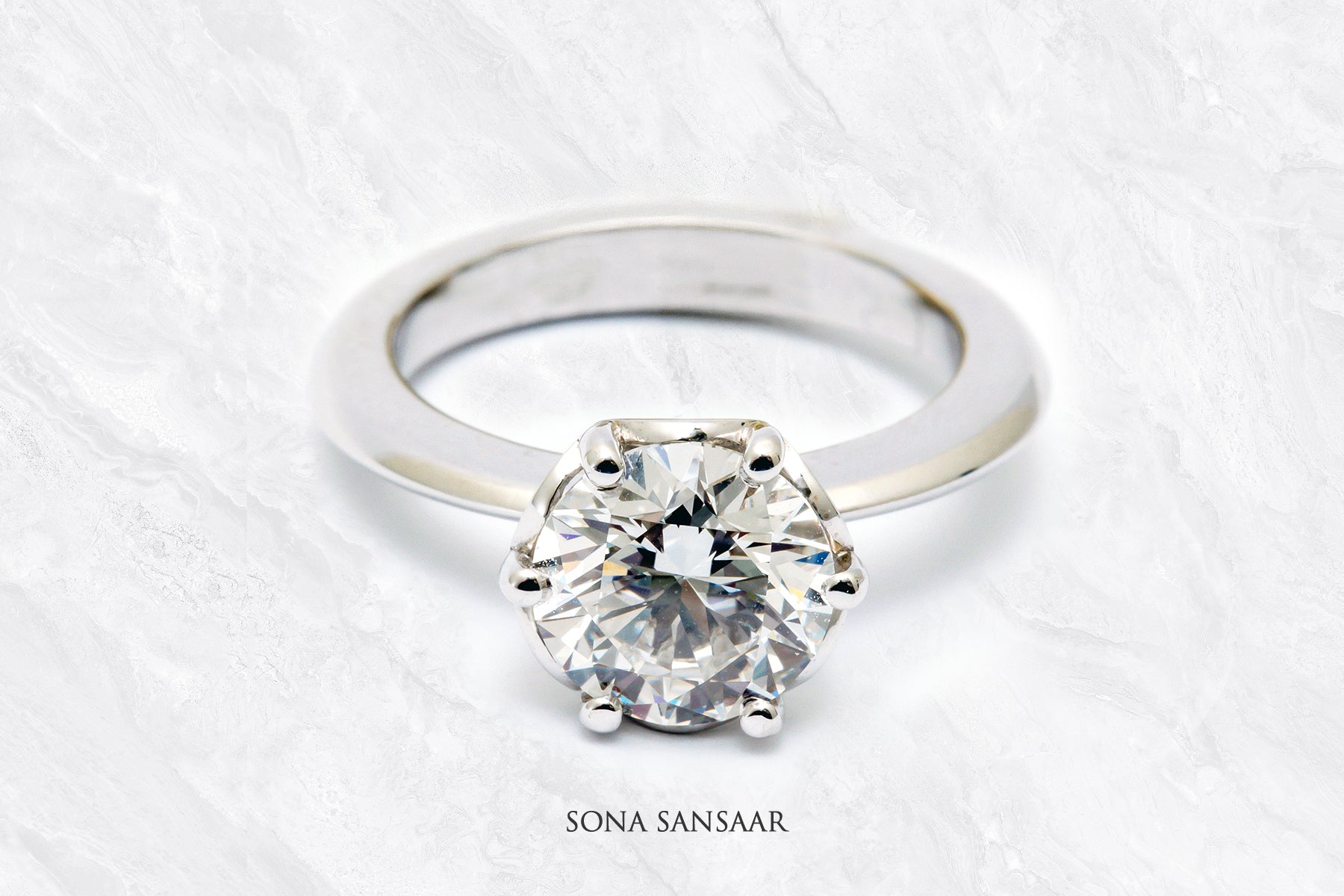 Lucent Lab Grown Diamond Ring | Sona Sansaar