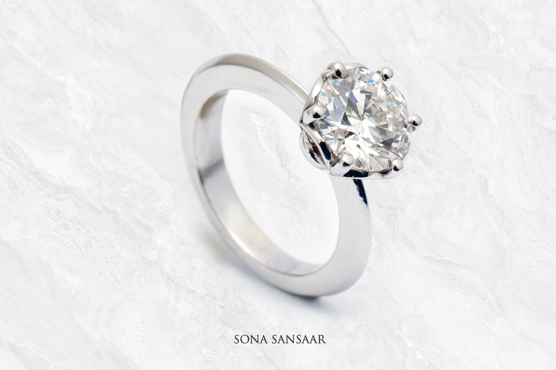 Lucent Lab Grown Diamond Ring | Sona Sansaar