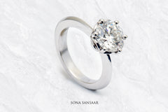 Lucent Lab Grown Diamond Ring | Sona Sansaar