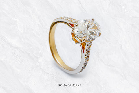 Elowen Lab Grown Diamond Ring | Sona Sansaar