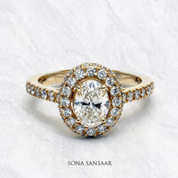 Thumbnail for Celestial Aura Diamond Ring | Sona Sansaar