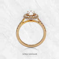 Thumbnail for Celestial Aura Diamond Ring | Sona Sansaar