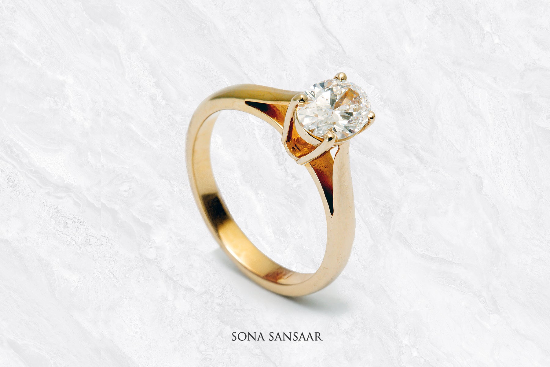 Solena Lab Grown Diamond Ring | Sona Sansaar