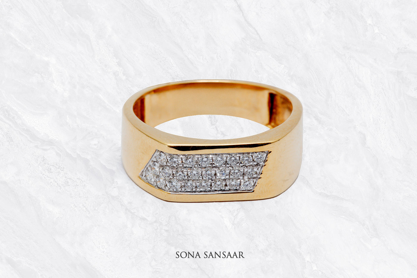 Stravon Lab Grown Diamond Ring | Sona Sansaar