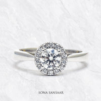 Thumbnail for Frosted Circle Diamond Ring | Sona Sansaar